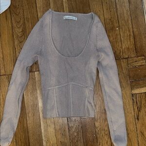 Abercrombie Ribbed Long Sleeve Top